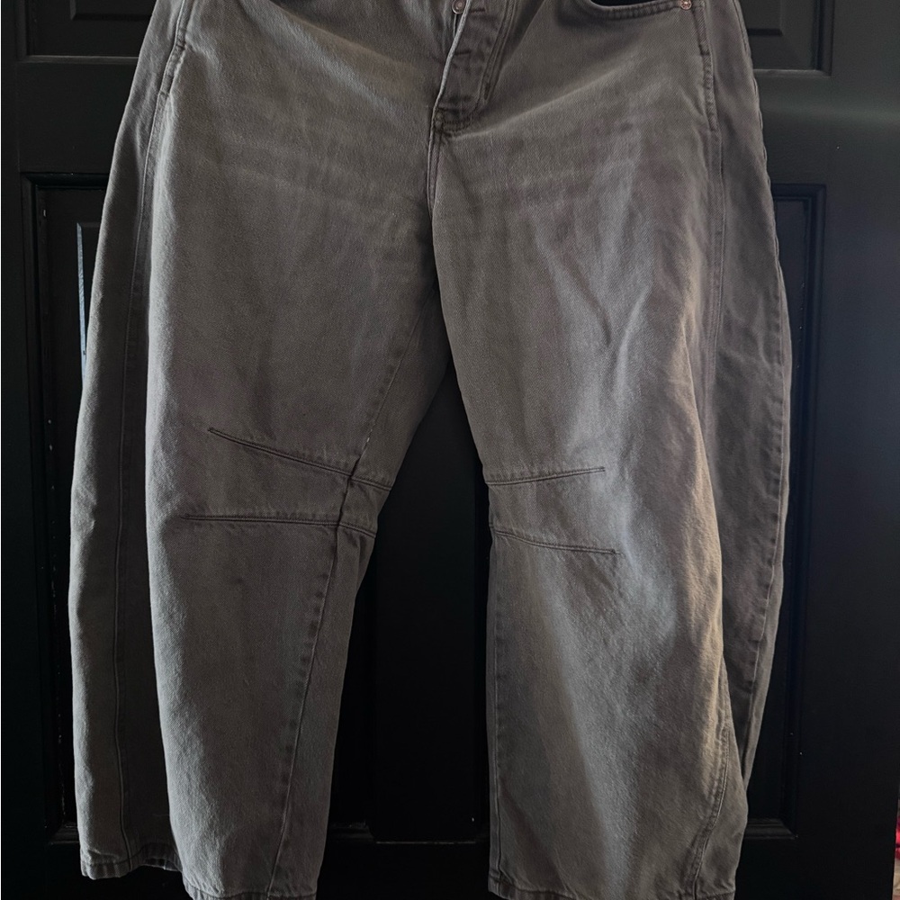 We The Free Good Luck Mid Rise barrel jeans